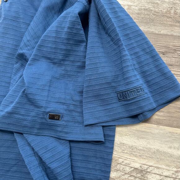 Nike Tiger Woods Polo Shirt Golf Collection‎ Blue Mens L Golf United Airlines - Picture 5 of 12